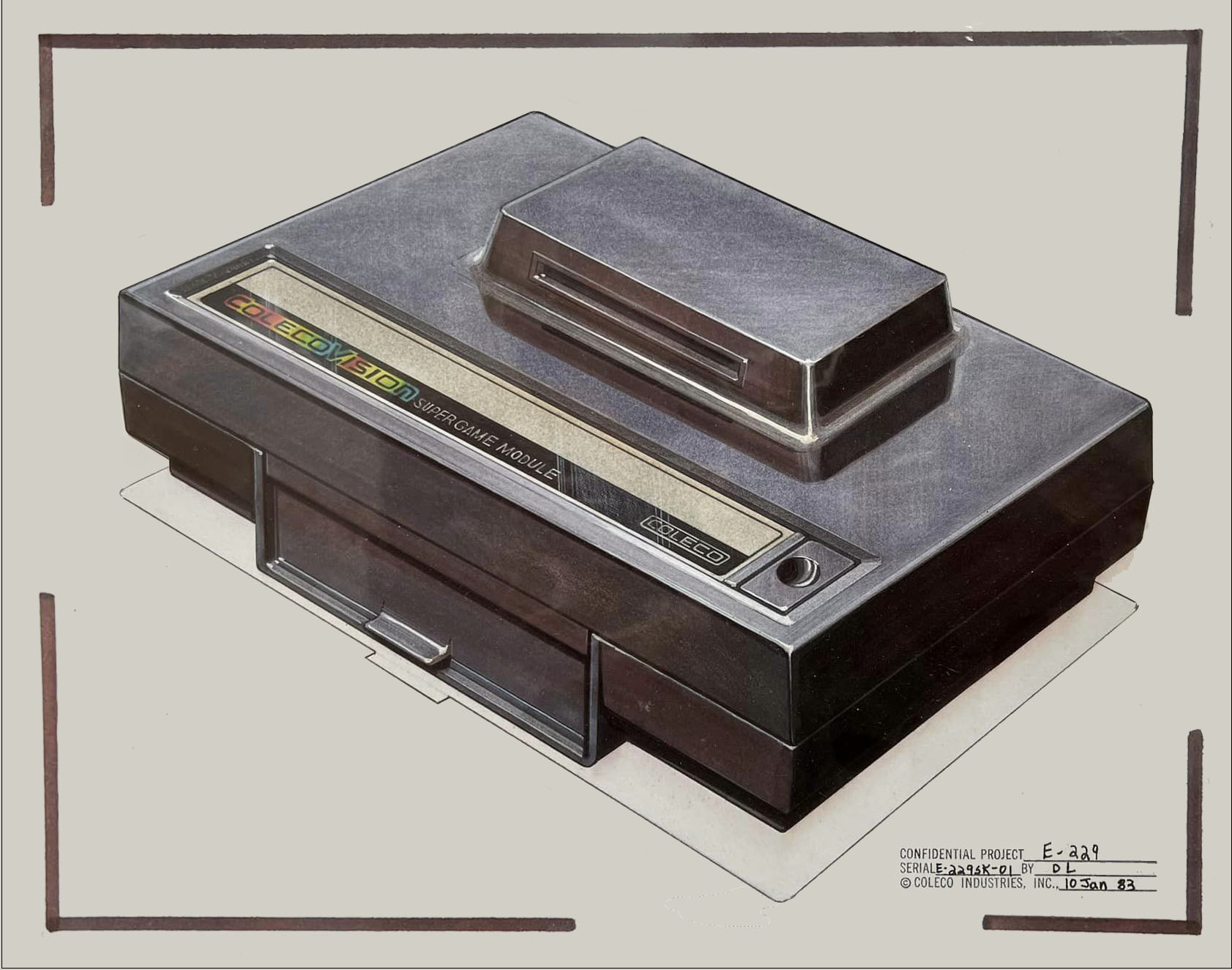 ColecoVision Super Game Module Drive Concept Art